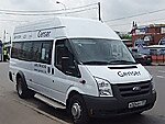 Бесплатный автобус Genser в пункт аренды автомобилей АрендаАвто-кшт на Новорязанском шоссе